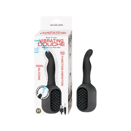 Vibrating Douche Black NassToys Anal