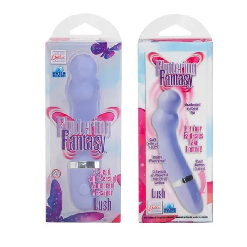 Vibrators | California Exotic Novelties Fluttering Fantasy - Lush - 3 Speed G-Spot Massager - Purple (MS, WP)