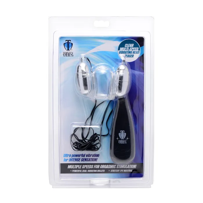 Vibrators | Clear Multi-speed Vibrating Head Teaser - XR Brands