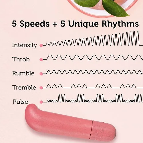Vibrators | Gaia Biodegradable Eco G-Spot Vibrator Coral - Blush Novelties