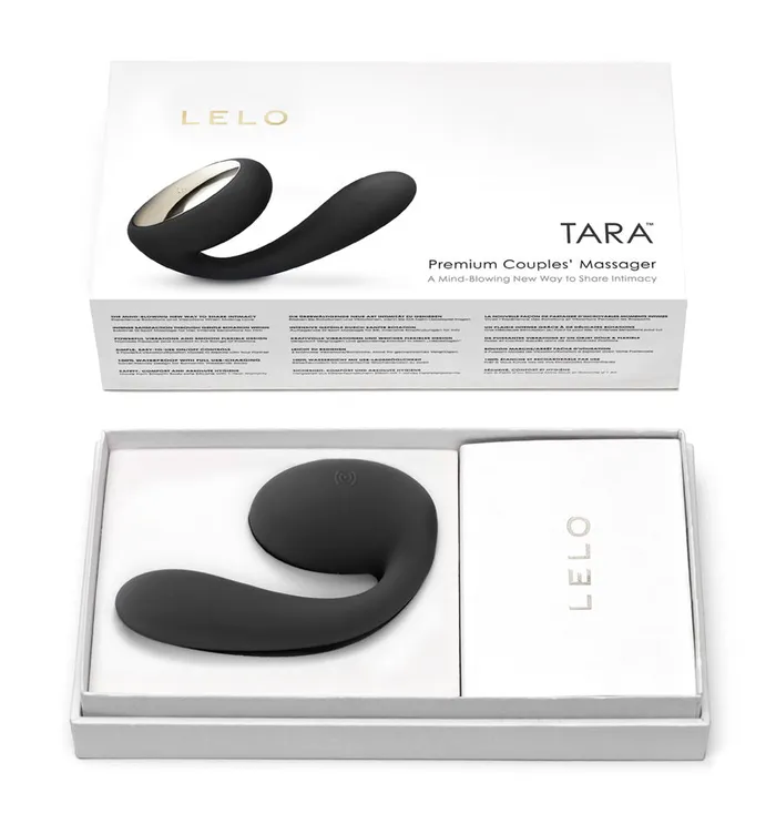Vibrators LELO Tara USB Rechargeable Couples Vibe with Sensa Motion Black nsignia line