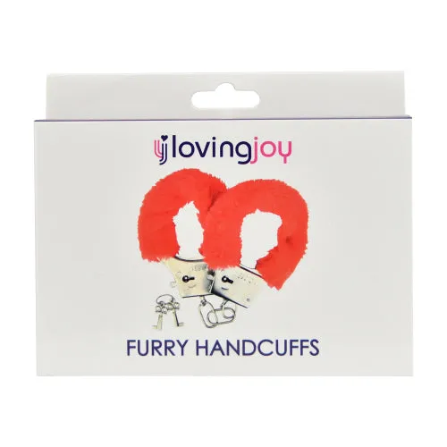 Vibrators | Loving Joy Loving Joy Furry Handcuffs Red