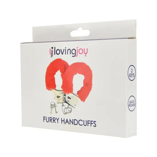 Vibrators | Loving Joy Loving Joy Furry Handcuffs Red