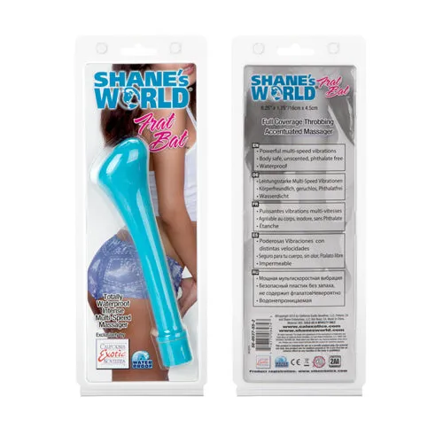 Vibrators | Shane's World Frat Bat - Blue - California Exotic Novelties
