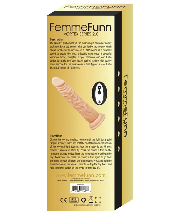 Vibrators | Vvole LLC Femme Funn Turbo Shaft 2.0 - Nude