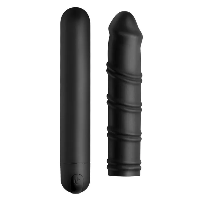 Xl Silicone Bullet And Swirl Sleeve | XR Brands Male Sex Toys