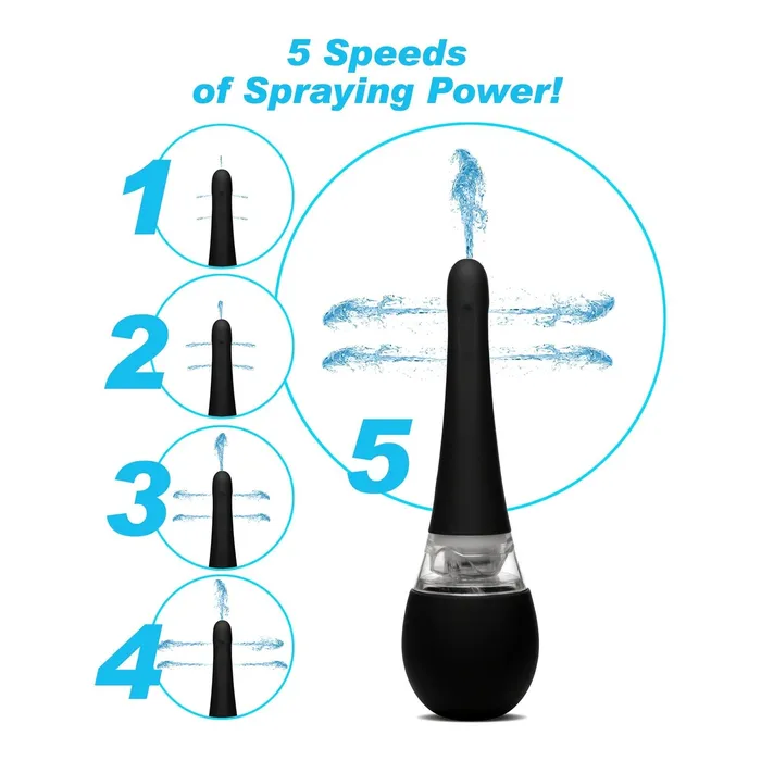 XR Brands Anal | Electric Auto-spray Douche Enema Bulb
