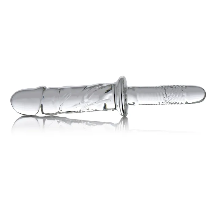 XR Brands Dildos | Brutus Glass Dildo Thruster