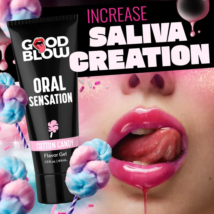 XR Brands Enhancers | Oral Sensation Flavor Gel Pop Display Strawberry/cotton Candy