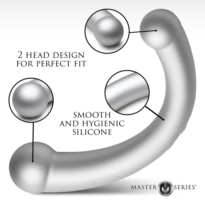 XR Brands Female Sex Toys | 10x Vibra-crescent Vibrating Silicone Dual-ended Dildo -