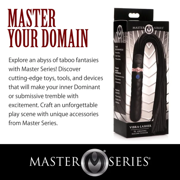 XR Brands Female Sex Toys | 9x Vibrating Silicone Dildo Flogger