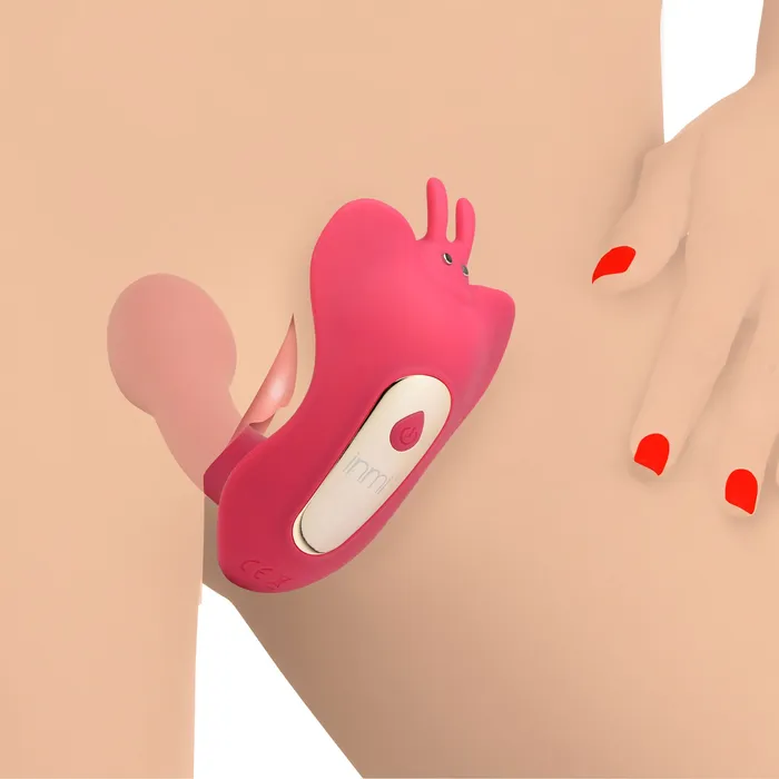 XR Brands Female Sex Toys Butterfly Tease 10x Clitoral Suction Silicone Stimulator