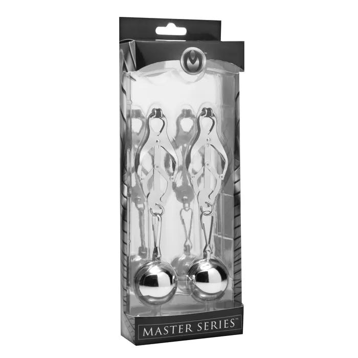 XR Brands Female Sex Toys | Deviant Monarch Weighted Nipple Clamps