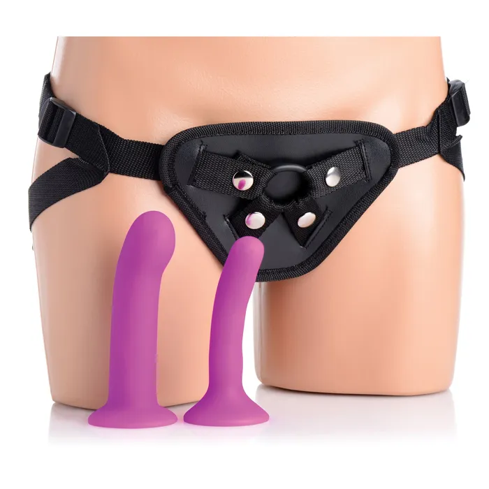 XR Brands Female Sex Toys | Double G Deluxe Vibrating Strap On Kit