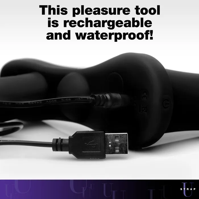 XR Brands Female Sex Toys | Double Take 10x Double Penetration Vibrating Strap-on Harness -