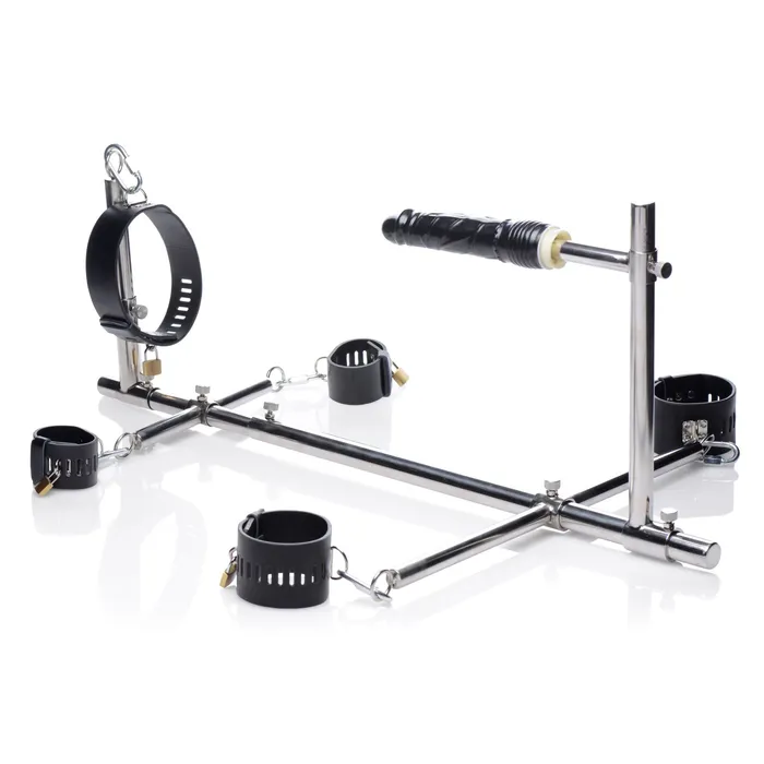 XR Brands Female Sex Toys | Imprisoned Metal Stockade With Dildo