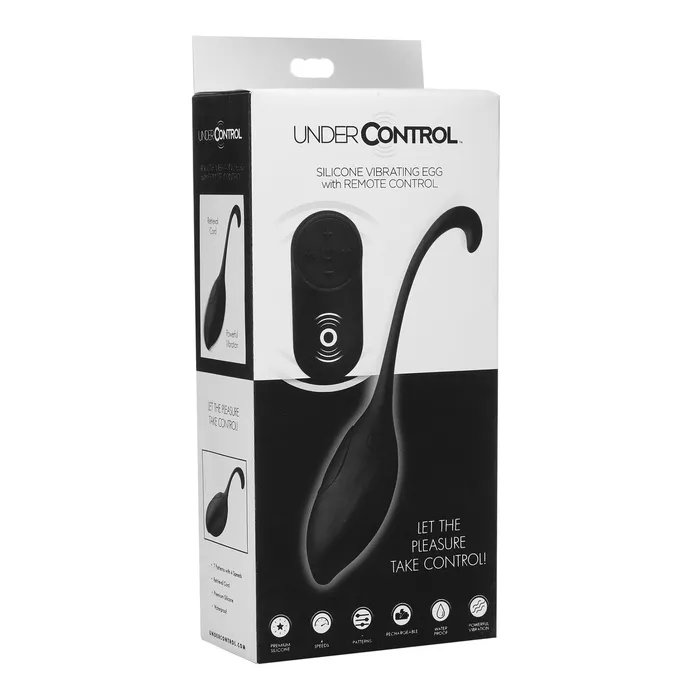 XR Brands Female Sex Toys | Silicone Vibrating Egg With Remote Control