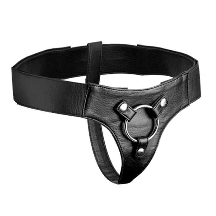 XR Brands Female Sex Toys | Wide Band Strap On Harness Kit With Silicone Dildo