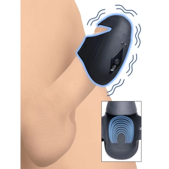 XR Brands Male Sex Toys 8x Vibrating Silicone Penis Head Stimulator