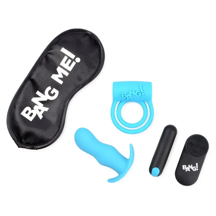 XR Brands Male Sex Toys | Duo Blast Remote Control Cock Ring And Butt Plug Vibe Kit