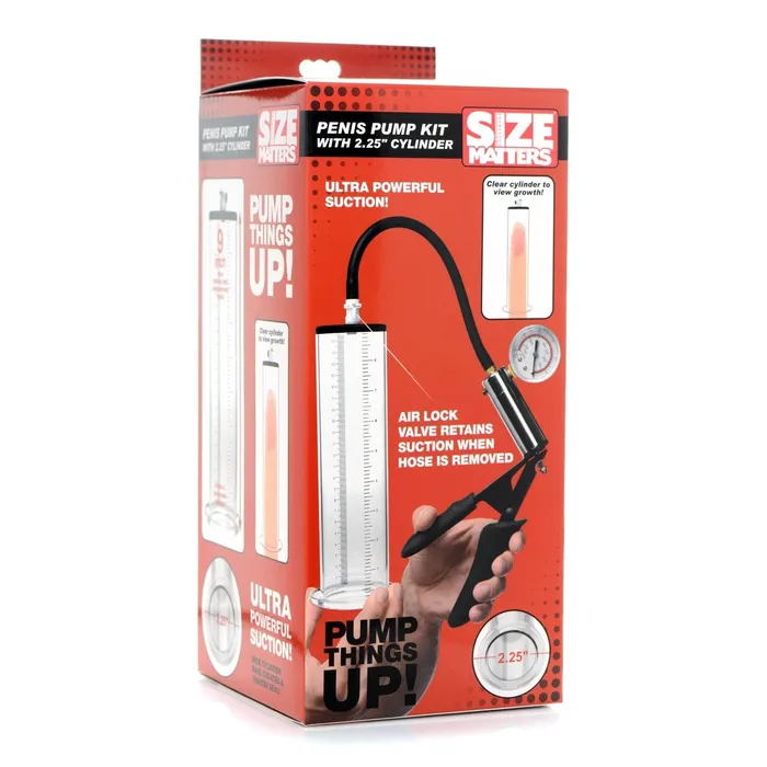 XR Brands Male Sex Toys | Penis Pump Kit With 2.25 Inch Cylinder