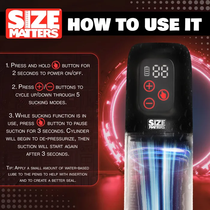 XR Brands Male Sex Toys | Sucking Penis Pump With Attachments