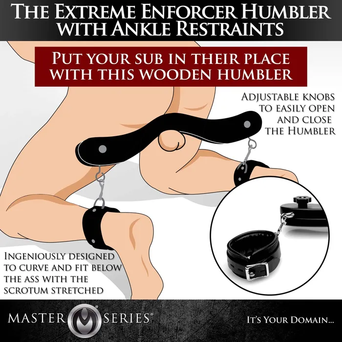 XR Brands Male Sex Toys | The Extreme Enforcer Humbler With Ankle Restraints