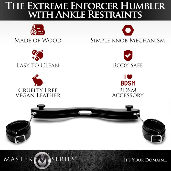 XR Brands Male Sex Toys | The Extreme Enforcer Humbler With Ankle Restraints
