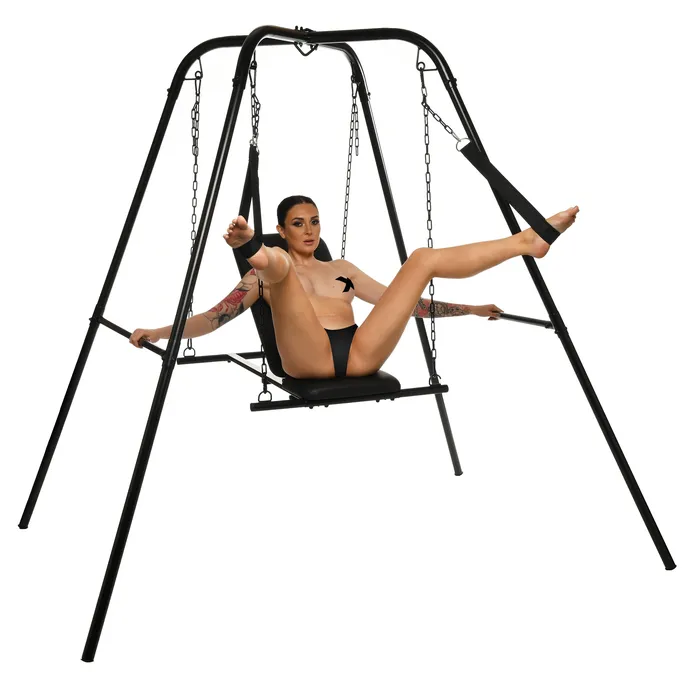 XR Brands Male Sex Toys | Throne Adjustable Sex Swing With Stand