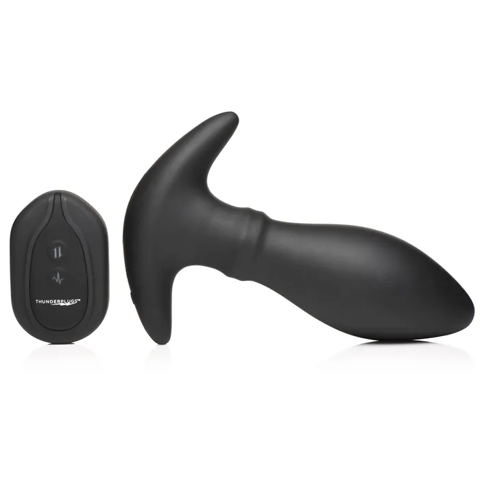 XR Brands Rim Slide 10x Sliding Ring Silicone Butt Plug With Remote | Male Sex Toys