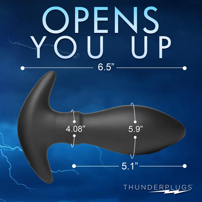 XR Brands Rim Slide 10x Sliding Ring Silicone Butt Plug With Remote | Male Sex Toys