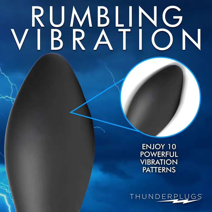 XR Brands Rim Slide 10x Sliding Ring Silicone Butt Plug With Remote | Male Sex Toys