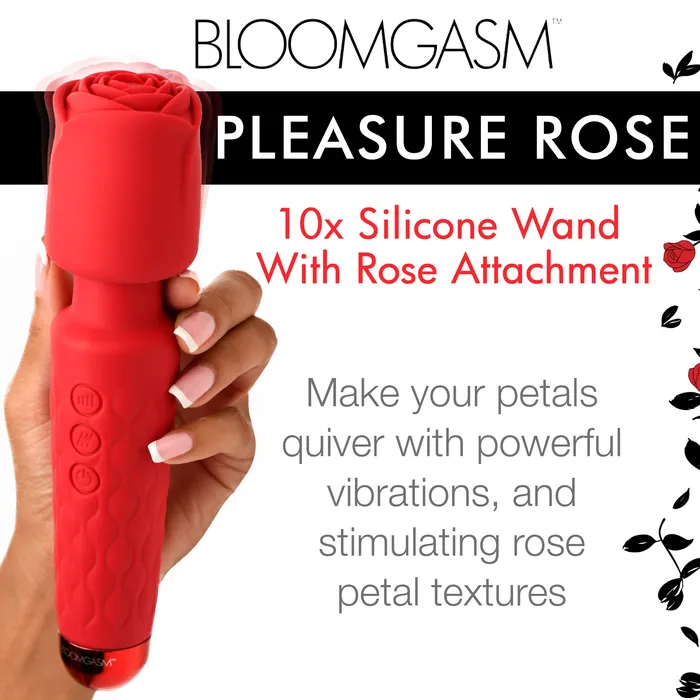 XR Brands Vibrators | Deluxe Silicone Rose Wand